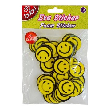 Bu-Bu STS030 Gülen Yüz Orta Eva Sticker