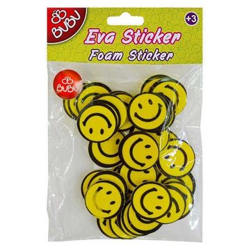 Bu-Bu STS030 Gülen Yüz Orta Eva Sticker