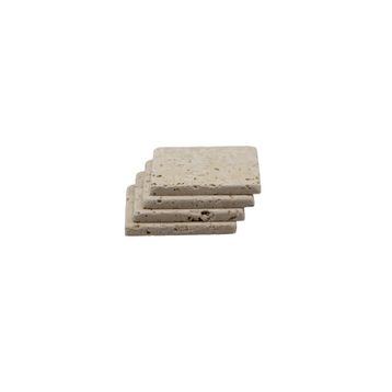 Bubigo BTG-42 Traverten 4'lü Bardak Altlığı