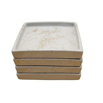 Bubigo Kare Beton Gold 4’lü Bardak Altlığı