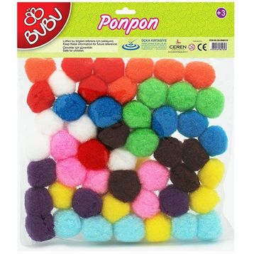 Bubu 00110 50'li 3 cm Ponpon