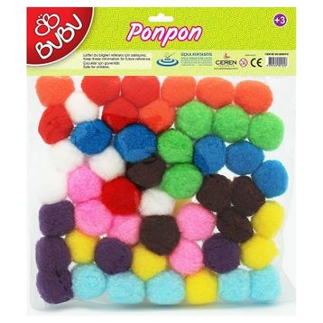 Bubu 00110 50'li 3 cm Ponpon