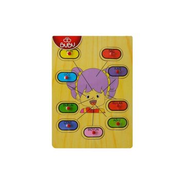 Bubu 30 x 21.5 x 0.8 cm Ahşap Yüz Puzzle