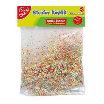 Bubu 5731045 N:KP0036 Renkli Ponpon Strafor Köpük