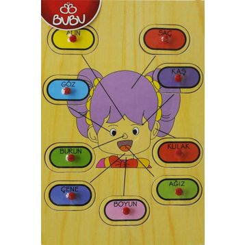 Bubu Ahşap BJ 53AP0052 Yüz Puzzle