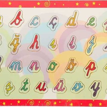 Bubu Ahşap BJ 53AP0066 El Yazısı Harfleri Puzzle