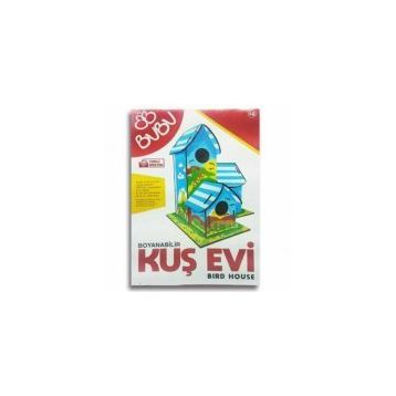 Bubu Ahşap Boyama Kuş Evi