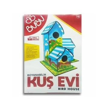 Bubu Ahşap Boyama Kuş Evi