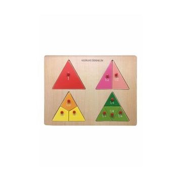 Bubu Ap0083 Ahşap Üçgen Kesirler Puzzle