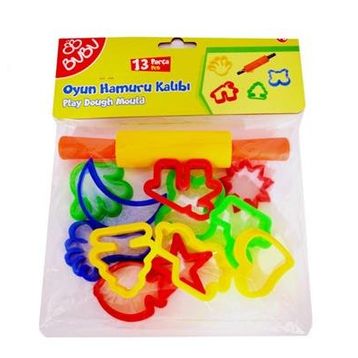 Bubu HK0011 13 Parça Merdaneli Oyun Hamuru Kalıbı Seti