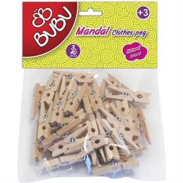 Bubu HS0004 Natural 40'lı Mandal