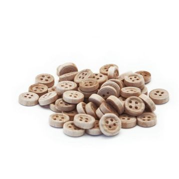 Bubu HS006 1,2 cm 60'lı Natural Düğme