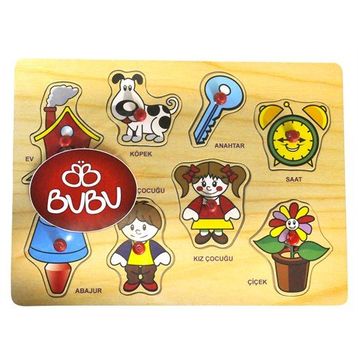 Bubu Mutfak Eşyaları 8 Parça Puzzle