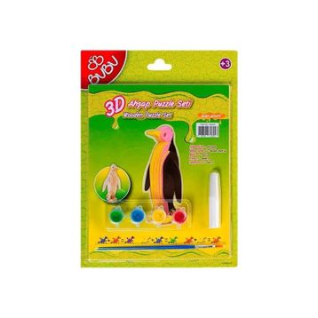 Bubu Penguen 3D Ahşap Puzzle