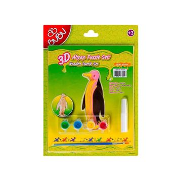 Bubu Penguen 3D Ahşap Puzzle