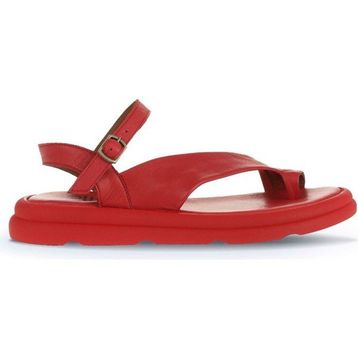 Bueno Shoes 01WA2602 Kırmızı Deri Kadın Parmak Arası Sandalet
