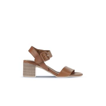 Bueno Shoes 01WA2805 Kahverengi Deri Kadın Topuklu Ayakkabı