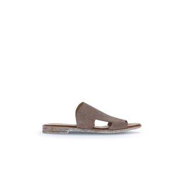 Bueno Shoes 01WA3012 Gri Koyu Alf Süet Düz Kadın Terlik
