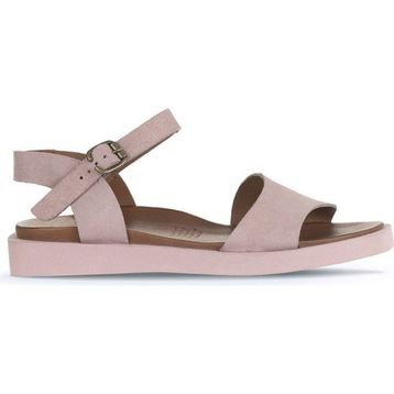 Bueno Shoes 01WA5407 Pudra Alf Süet Kadın Düz Sandalet
