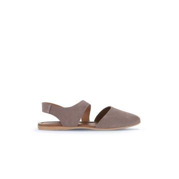 Bueno Shoes 01WA5806 Gri Koyu Alf Süet Kadın Düz Sandalet