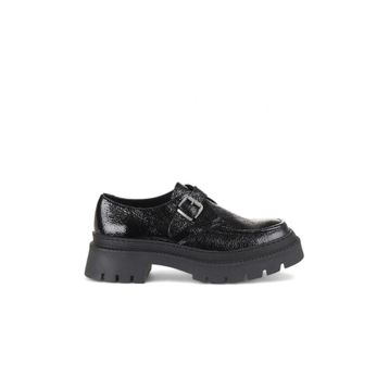Bueno Shoes 01WD3301 Siyah Deri Kadın Klasik Ayakkabı