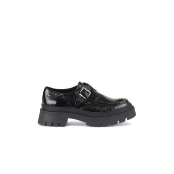 Bueno Shoes 01WD3301 Siyah Deri Kadın Klasik Ayakkabı