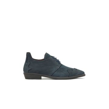 Bueno Shoes 01WD3603 Lacivert Nubuk Kadın Düz Bot
