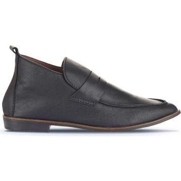 Bueno Shoes 01WD3707 Siyah Deri Kadın Düz Bot
