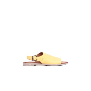 Bueno Shoes 01WN5000 Beyaz Deri Kadın Düz Sandalet