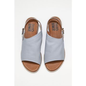 Bueno Shoes 01WN5000 Beyaz Deri Kadın Düz Sandalet