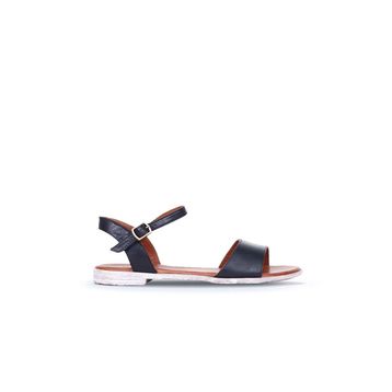 Bueno Shoes 01WN5003 Siyah Deri Kadın Sandalet