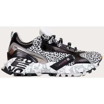 Bueno Shoes 01WQ10602 Leopar Deri Kadın Spor Ayakkabı