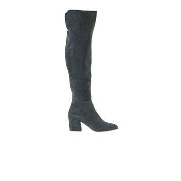 Bueno Shoes 01WR5108 Yeşil Süet Kadın Topuklu Çizme