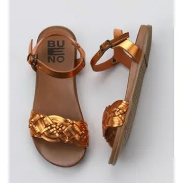 Bueno Shoes 01WU4262 Turuncu Parlak Deri Kadın Sandalet