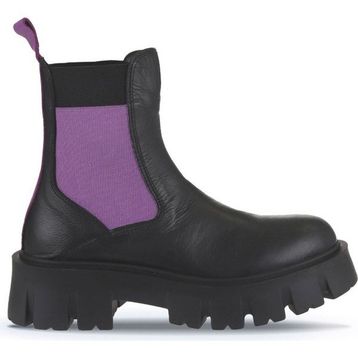 Bueno Shoes 01WV4613 Siyah Multi Deri Kadın Düz Bot