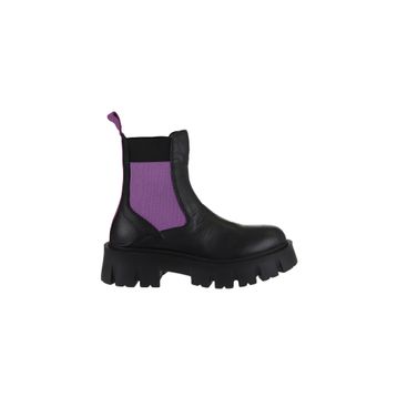 Bueno Shoes 01WV4613 Siyah Multi Deri Kadın Düz Bot