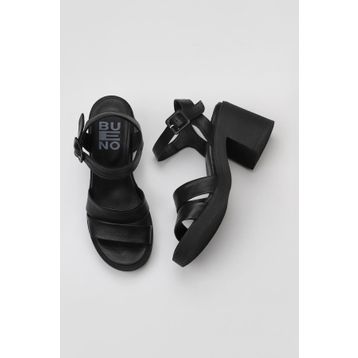 Bueno Shoes 01WY12506 Siyah Deri Kadın Topuklu Ayakkabı