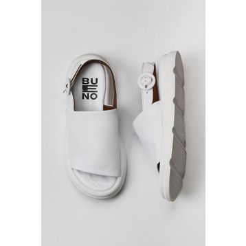 Bueno Shoes 01WY9410 Beyaz Deri Kadın Sandalet