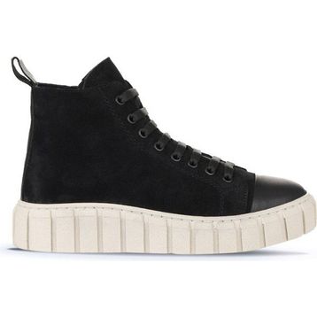 Bueno Shoes 01WZ4101 Siyah Süet Kadın Düz Bot