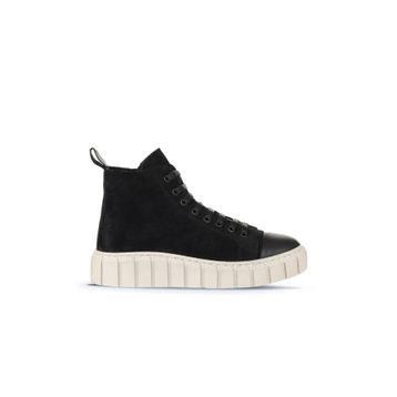 Bueno Shoes 01WZ4101 Siyah Süet Kadın Düz Bot