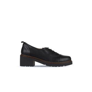 Bueno Shoes 01WZ4403 Siyah Deri Kadın Topuklu Ayakkabı