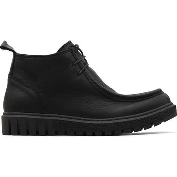 Bueno Shoes 01WZ5206 Siyah Deri Kadın Düz Bot