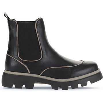 Bueno Shoes 01WZ6505 Siyah Gri Deri 01 Kadın bot