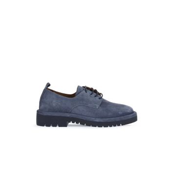 Bueno Shoes 01WZ6704 Mavi Süet Kadın Klasik Ayakkabı