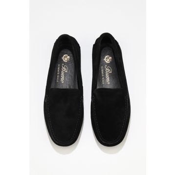 Bueno Shoes 05WS230 Siyah Süet Kadın Loafer