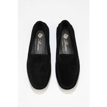 Bueno Shoes 05WS230 Siyah Süet Kadın Loafer