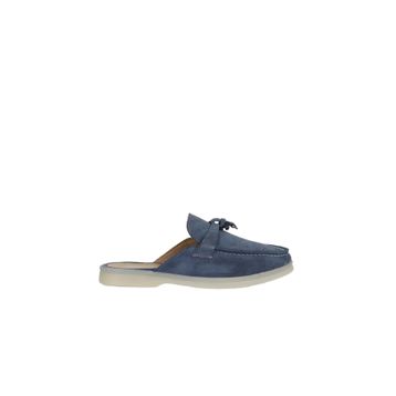 Bueno Shoes 05WT103 Mavi Süet Kadın Düz Terlik