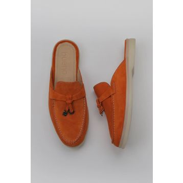 Bueno Shoes 05WT103 Turuncu Süet Kadın Düz Terlik