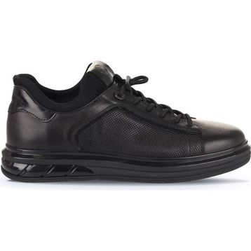 Bueno Shoes 07MA24149111 Siyah Atlas Baskılı Deri Erkek Günlük Ayakkabı
