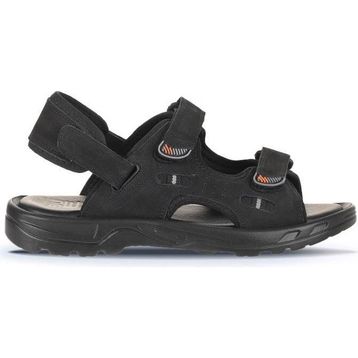 Bueno Shoes 25MS1405 Siyah Nubuk Deri Erkek Sandalet